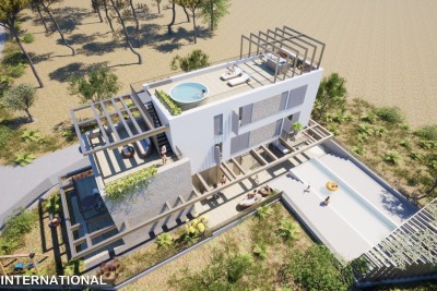 BUILDING LAND FOR THE CONSTRUCTION OF A LUXURY VILLA WITH A POOL NEAR THE SEA AND THE BEACH - UMAG